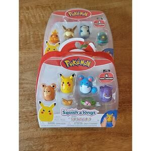 Pokemon Squish-a-longs Series 1 Mini Squish Complete Set - By Squishmallows